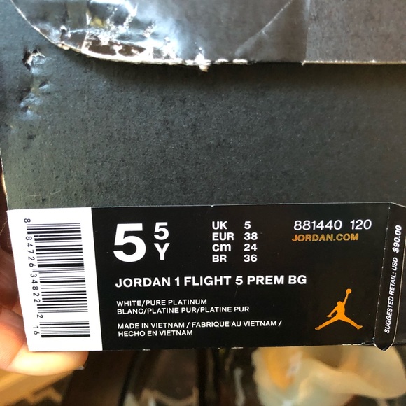 jordan 1 flight 5 prem bg
